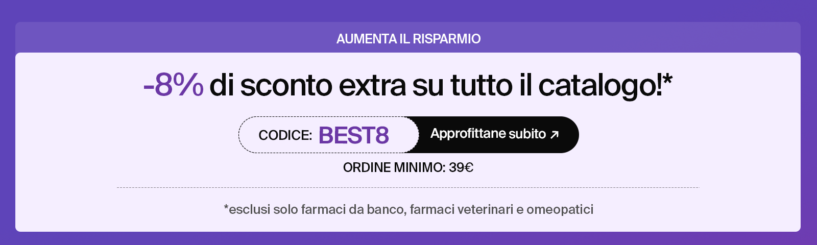 Promozione Benessere Sconto BEST8