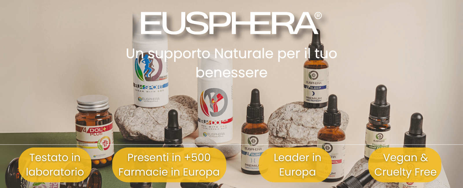 EUSPHERA - Un supporto naturale per il tuo benessere